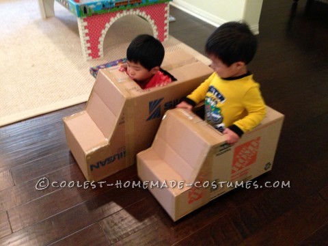 UPS, FedEx and USPS Family Costume - Working Together for On-Time Delivery!