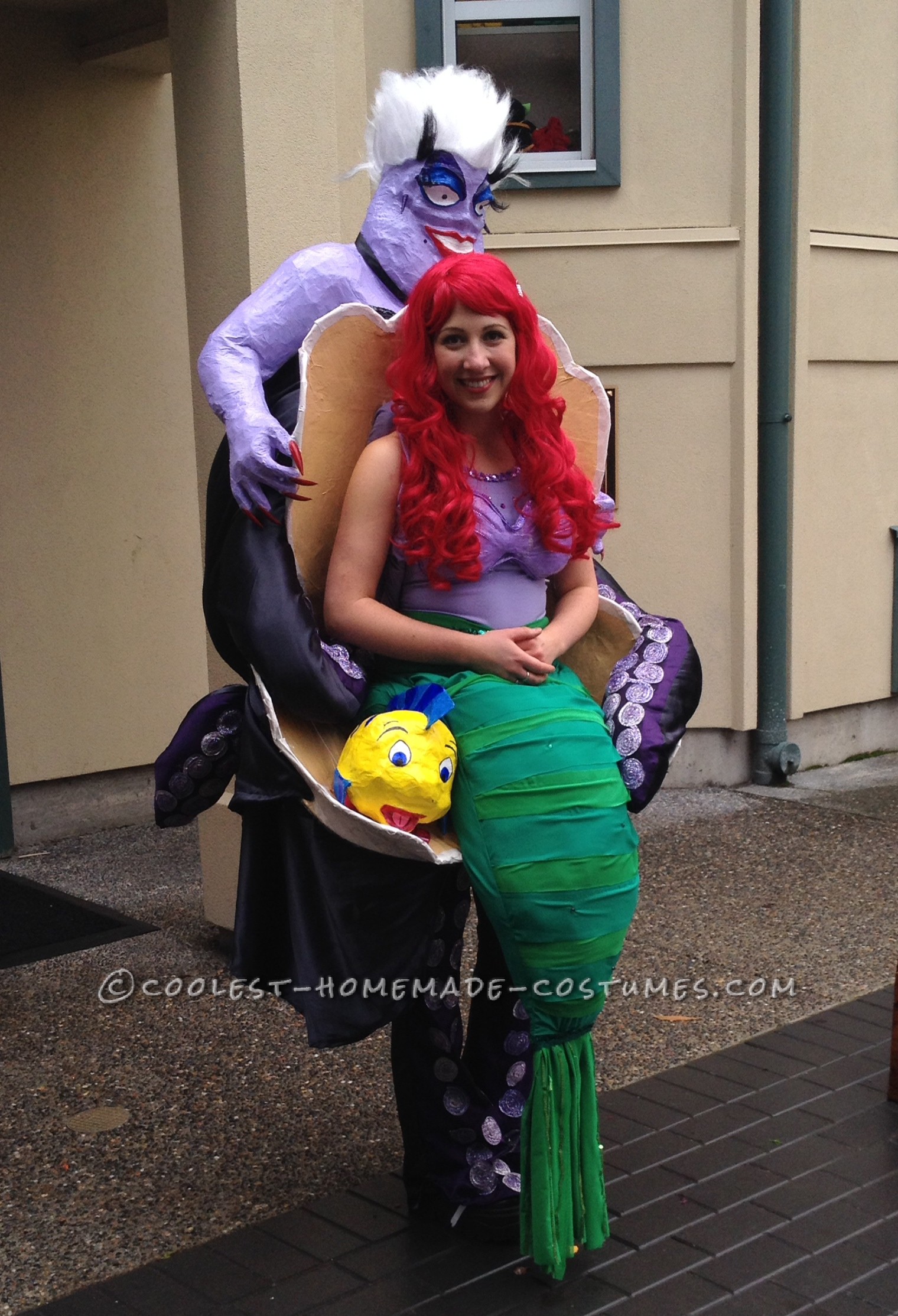 Amazing Ursula and Ariel Little Mermaid Illusion Costume