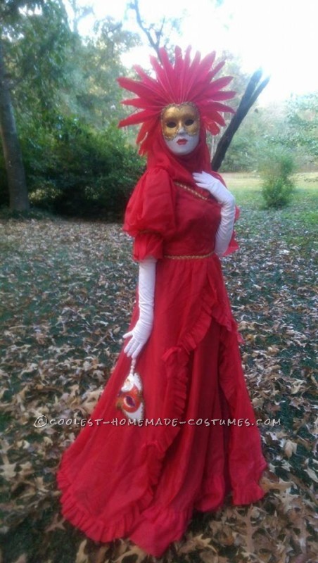 full body image of the red lady