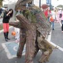 Cool Walking Tree Costume on Stilts