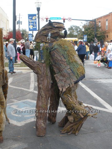 Cool Walking Tree Costume on Stilts