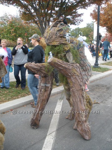 Cool Walking Tree Costume on Stilts