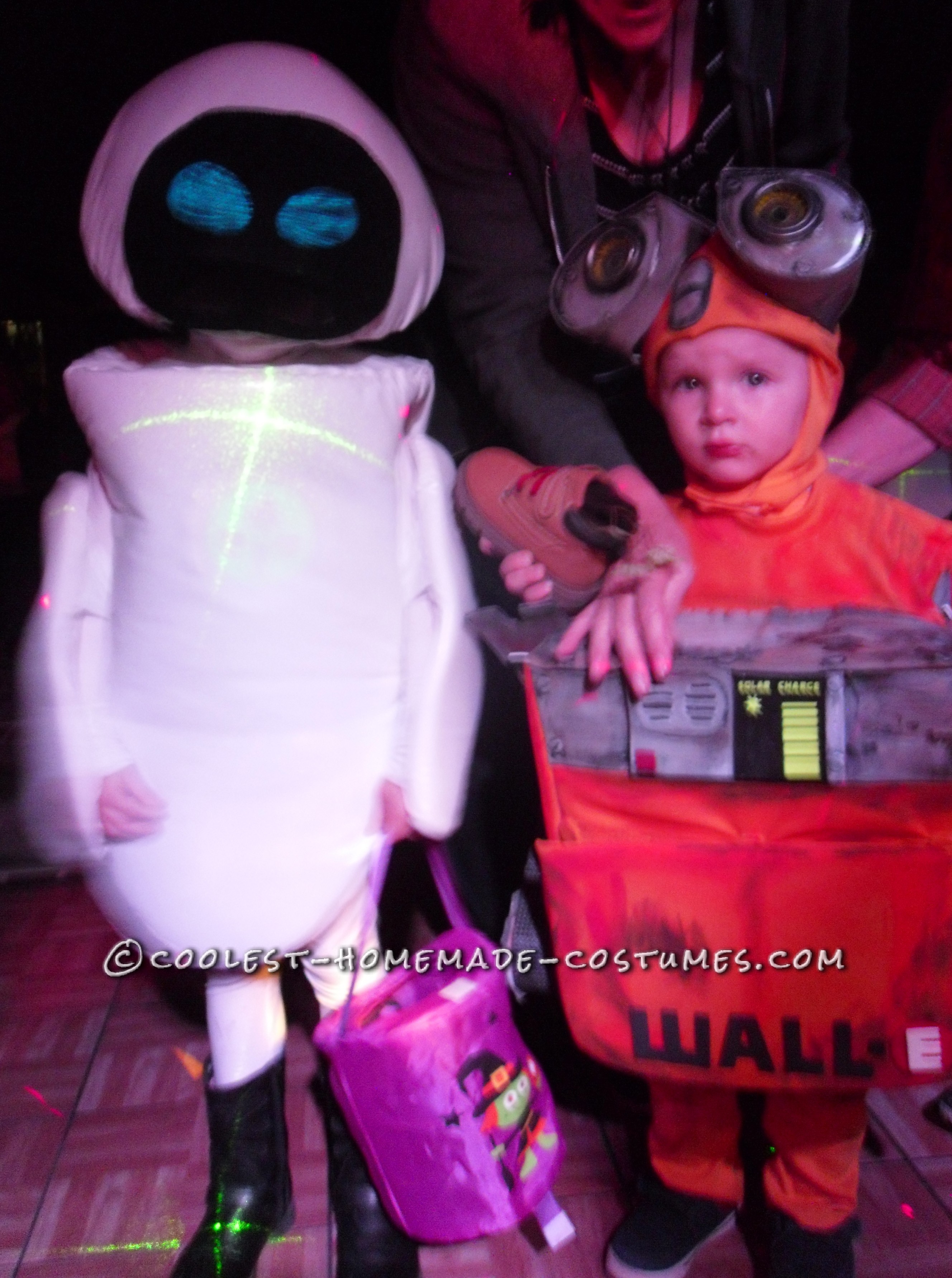 DIY Wall-E and E.V.E. Costumes for the Happiest Kids Ever!