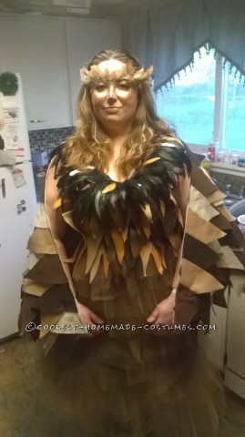 Homemade Whimiscal Owl Costume for a Woman