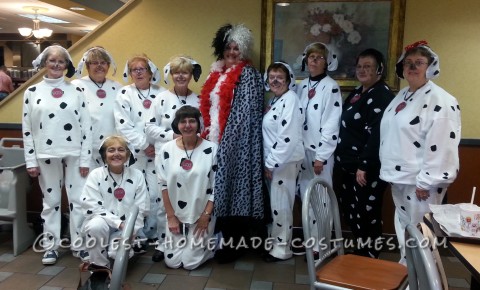 Homemade 101 Dalmation All-Girl Group Costume