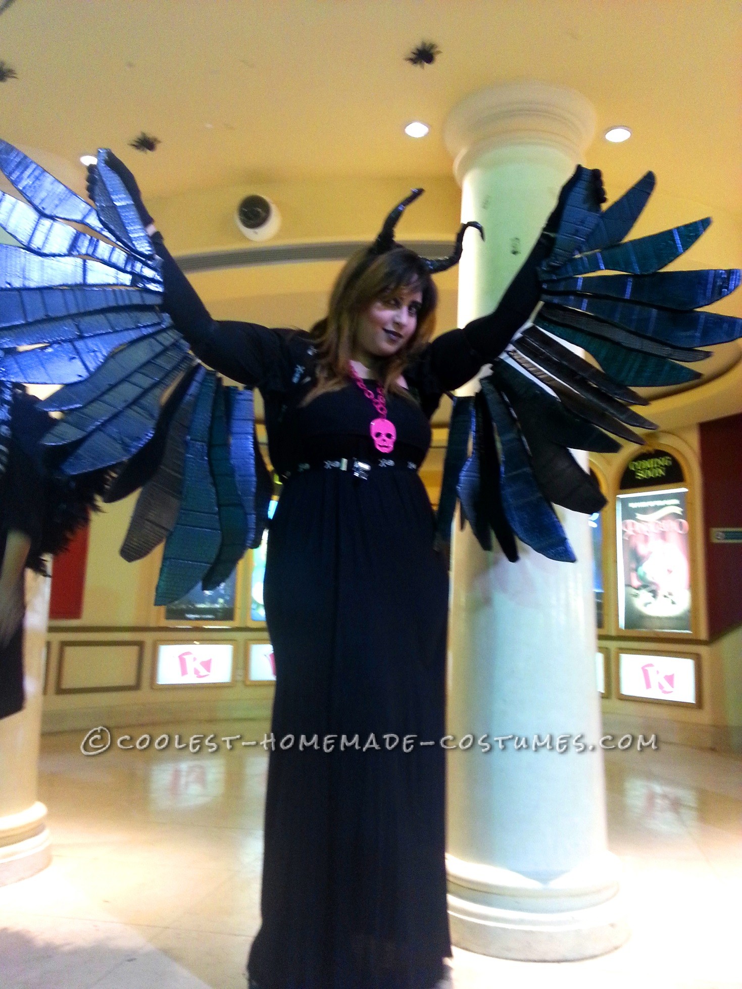 Homemade Winged Maleficent Costume