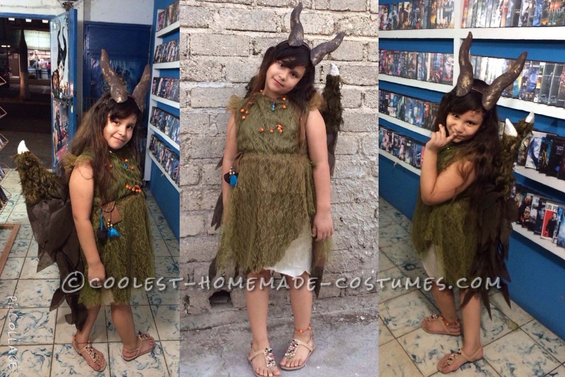 Young Maleficent Homemade Disney Costume