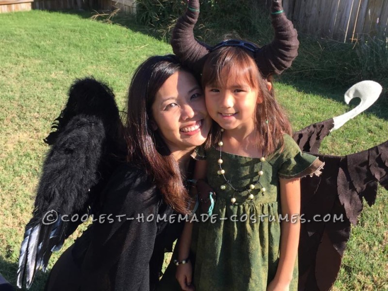 Young Homemade Maleficent Costume - Only If She Could Fly!