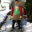 Hilarious Homemade Bag of Weed Costume!