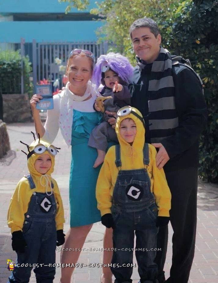 Awesome Homemade Despicable Me 2 Family Costume