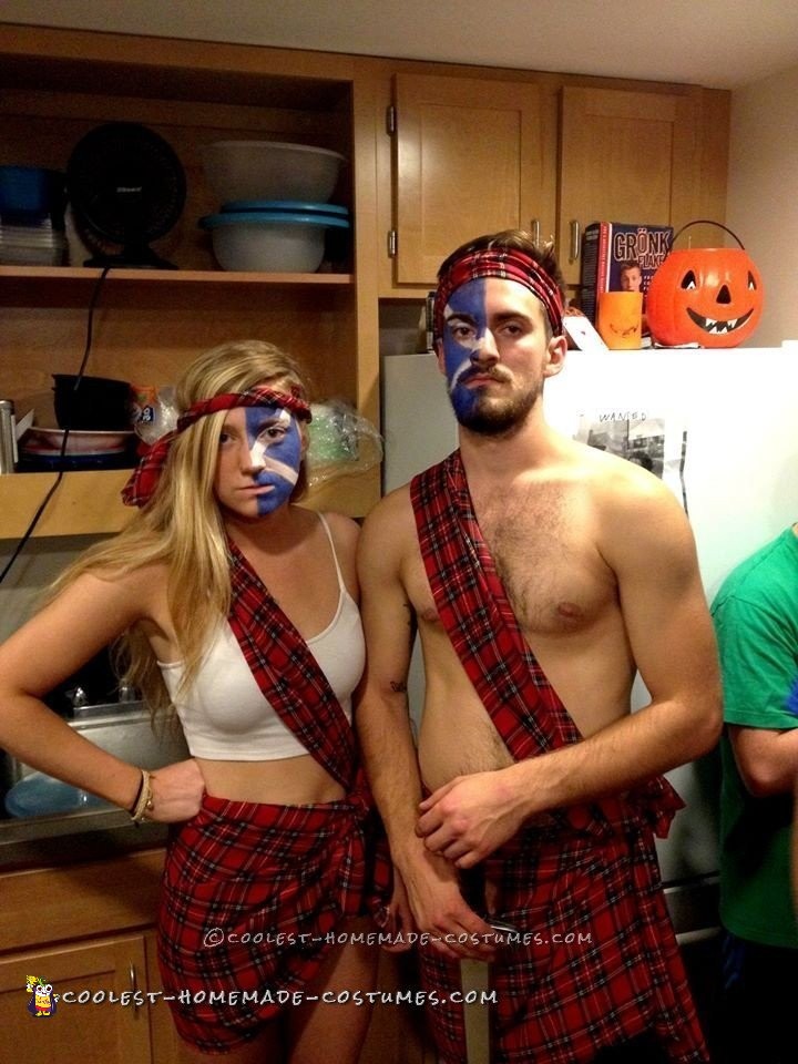 Easy Badass Braveheart Couple Costume