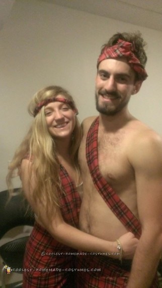 Easy Badass Braveheart Couple Costume