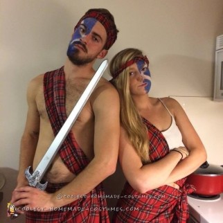 Easy Badass Braveheart Couple Costume