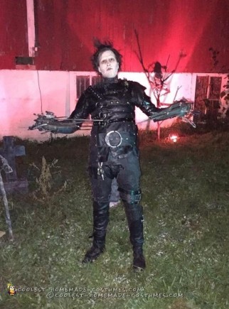 Coolest Handmade Edward Scissorhands Costume