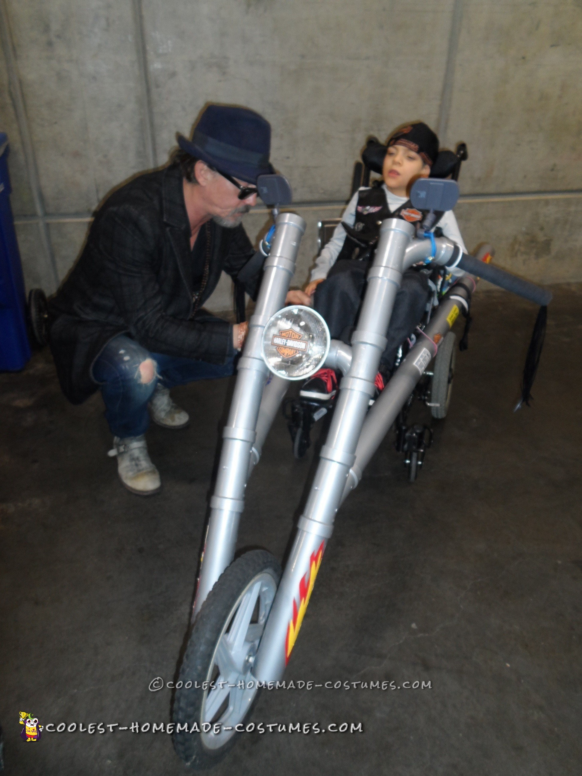 PVC Pipe Harley Davidson Wheelchair Costume