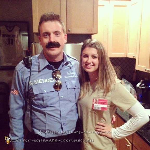 Piper and Officer Mendez (Pornstache) Couple Costume