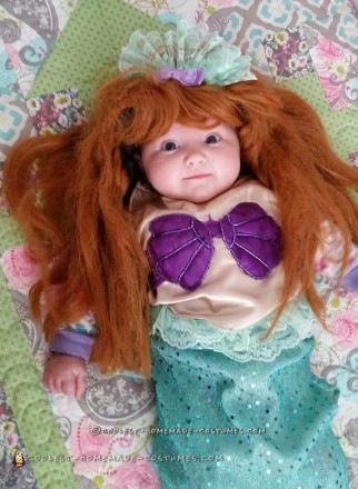 Cute Little Mermaid Costume for an Infant Girl