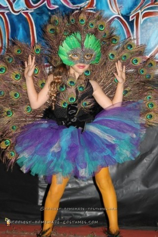 Stunning Girls Peacock Costume