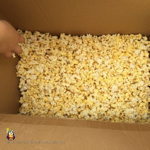 A box-full of Popcorn for the Popcorn Costume