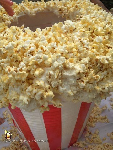 Closeup of the Popcorn on the costume