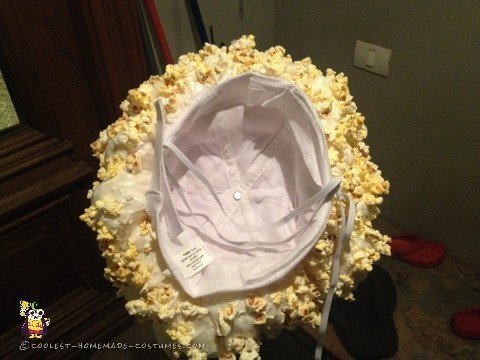 Finished Popcorn Costume Headpiece