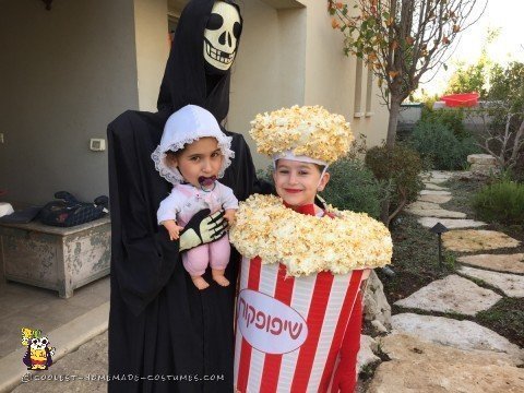 Popcorn Costume and Alien Abduction Costume