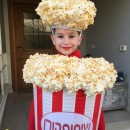 What a Cool DIY Popcorn Costume AND Ceiling Lampshade!