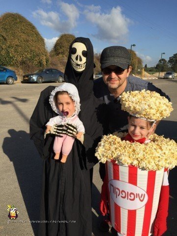 Popcorn Costume and Alien Abduction Costume