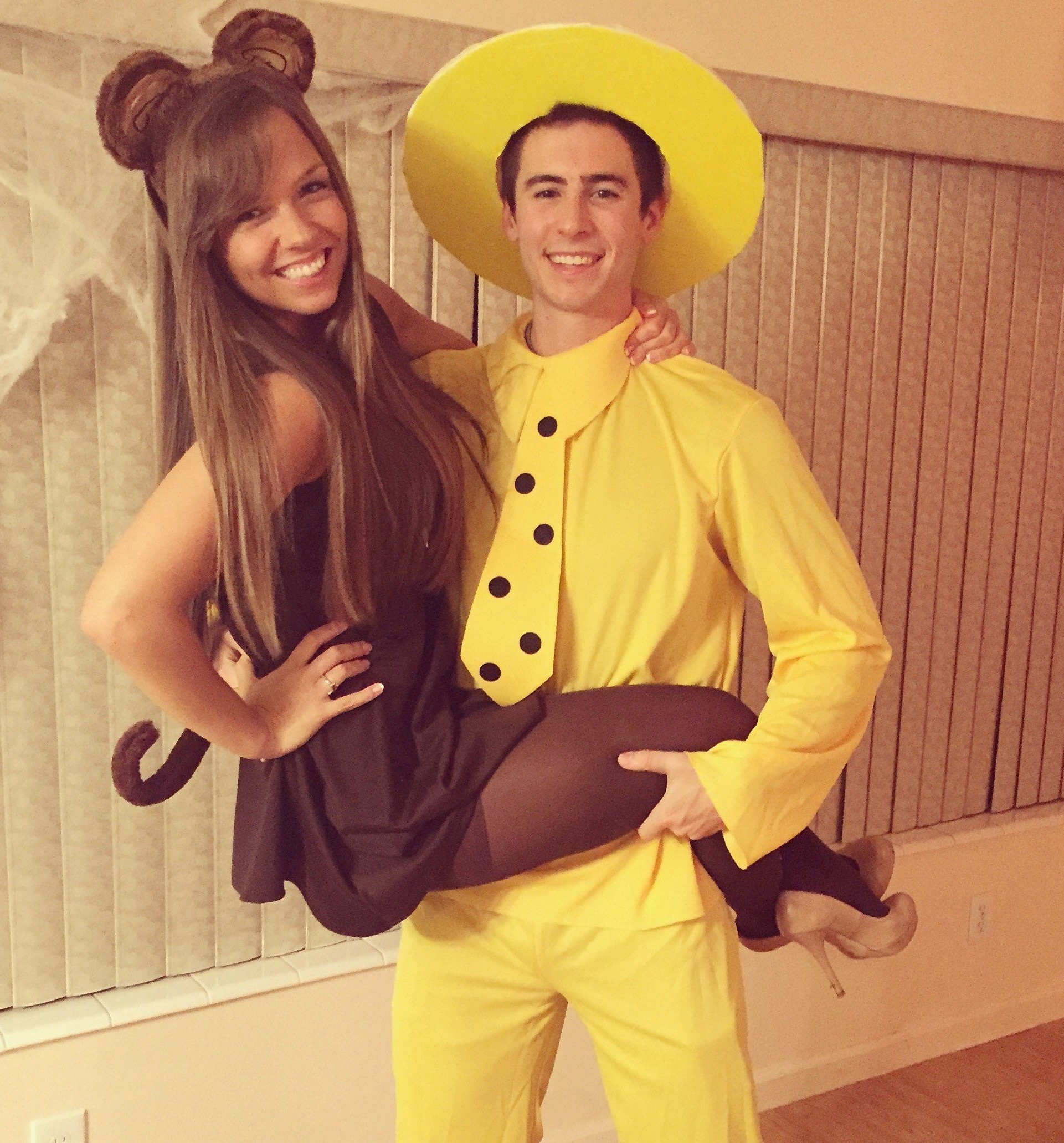 Man in the Yellow Hat and Curious George Couple Costume