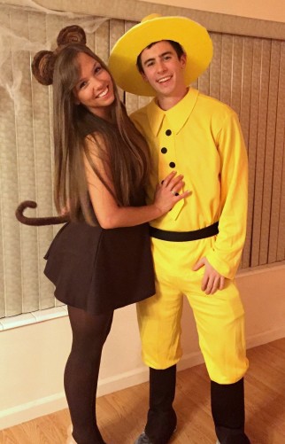 Man in the Yellow Hat and Curious George Couple Costume