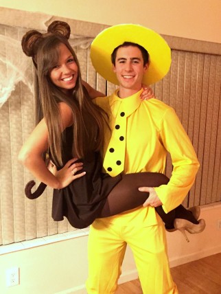 Man in the Yellow Hat and Curious George Couple Costume