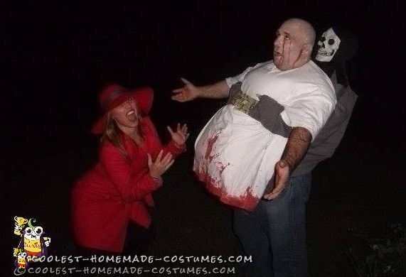 Awesome Optical Illusion Zombie Halloween Costume