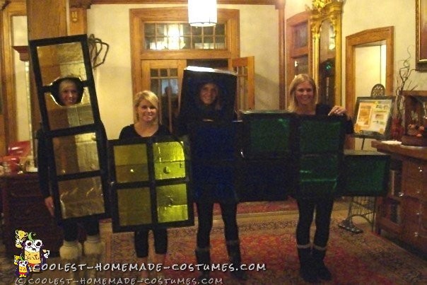 Human Tetris Group Costume for 4 Girls