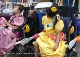 Princess Daisy and Princess Peach Costumes for Wheelchairs