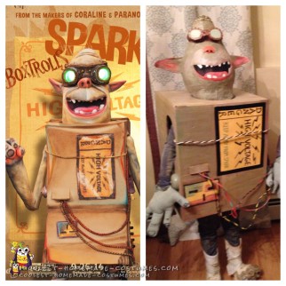 Coolest DIY Boxtrolls Costumes:  Oil Can and Sparky