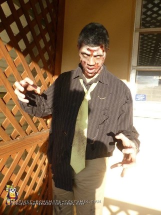 Zombie Costume with Rotting Flesh