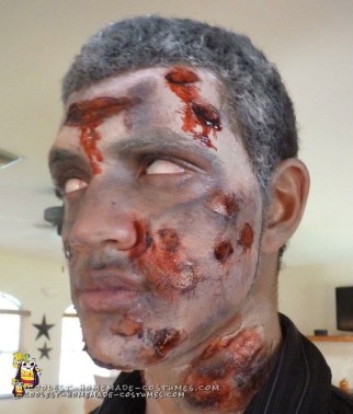 Zombie Costume with Rotting Flesh