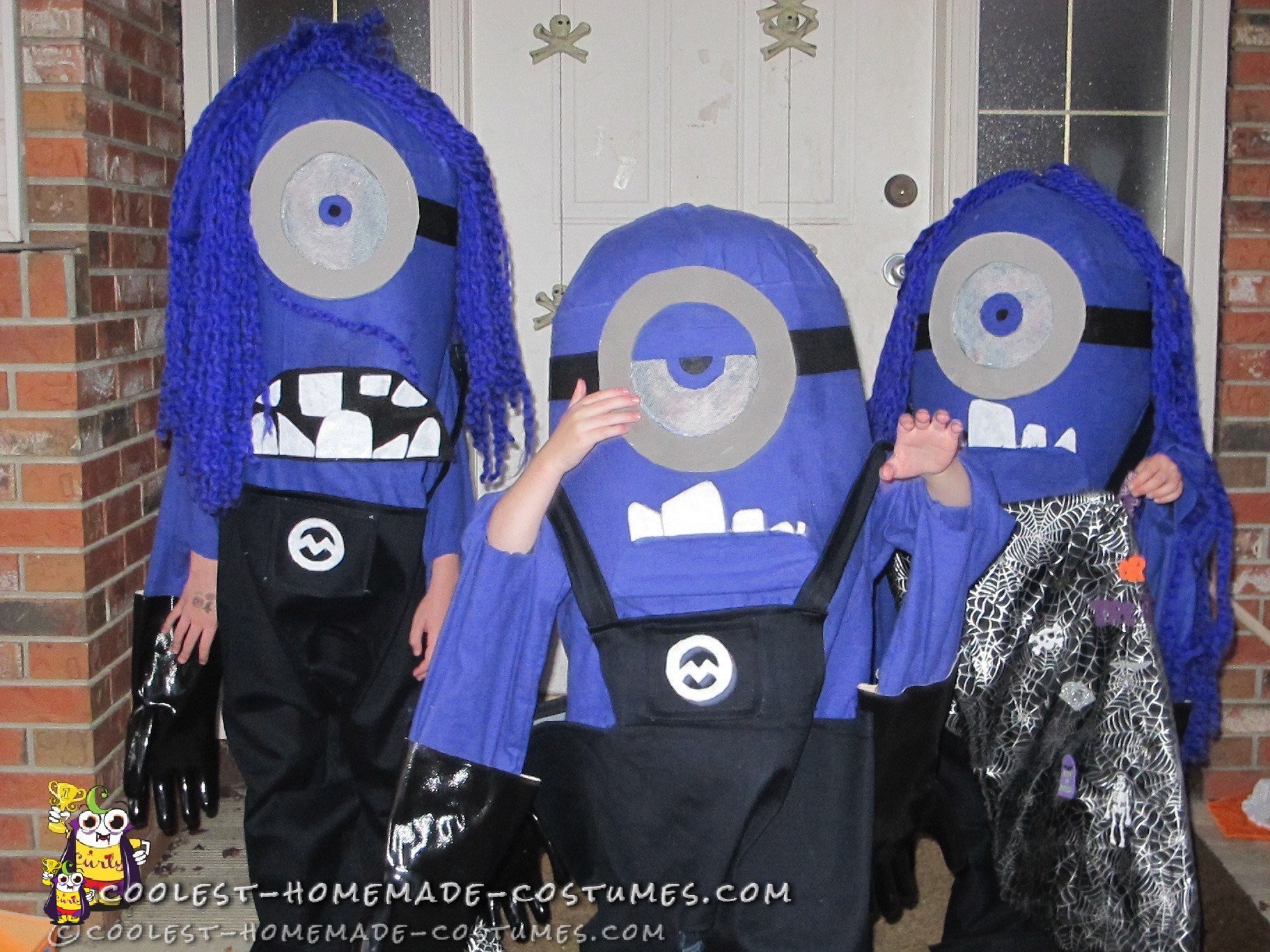 Three Evil Purple Minion DIY Costumes for Kids