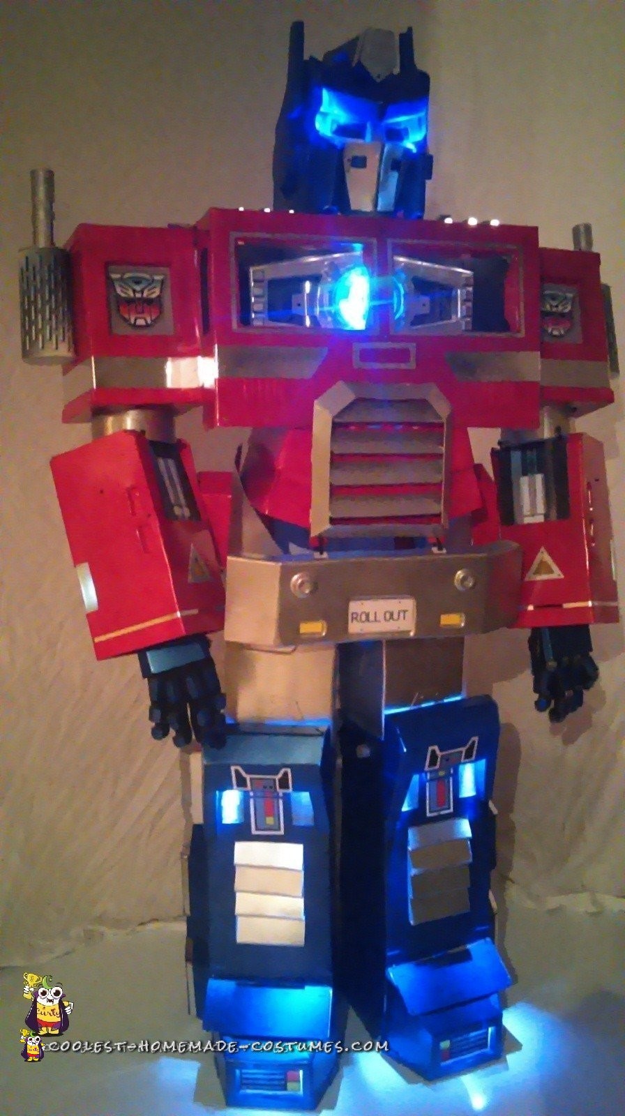 Cool Optimus Prime Costume with Light-Up Matrix