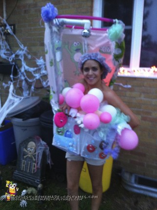 Cute Lady in the Shower Costume