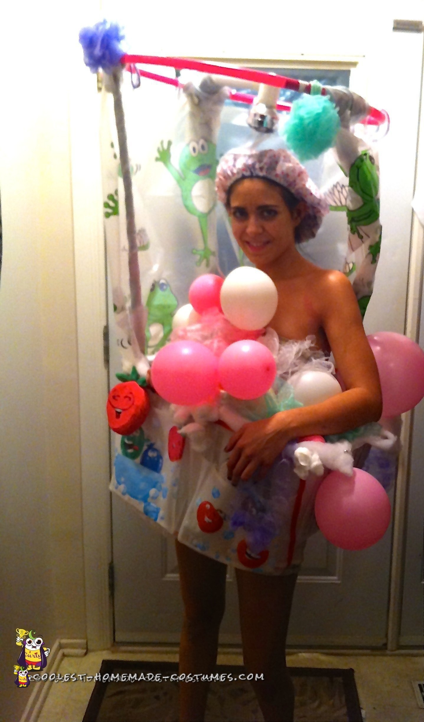 Cute Lady in the Shower Costume