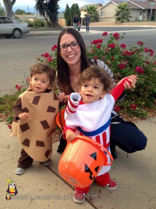 Cutest Cookies and Milk Costumes for Twins