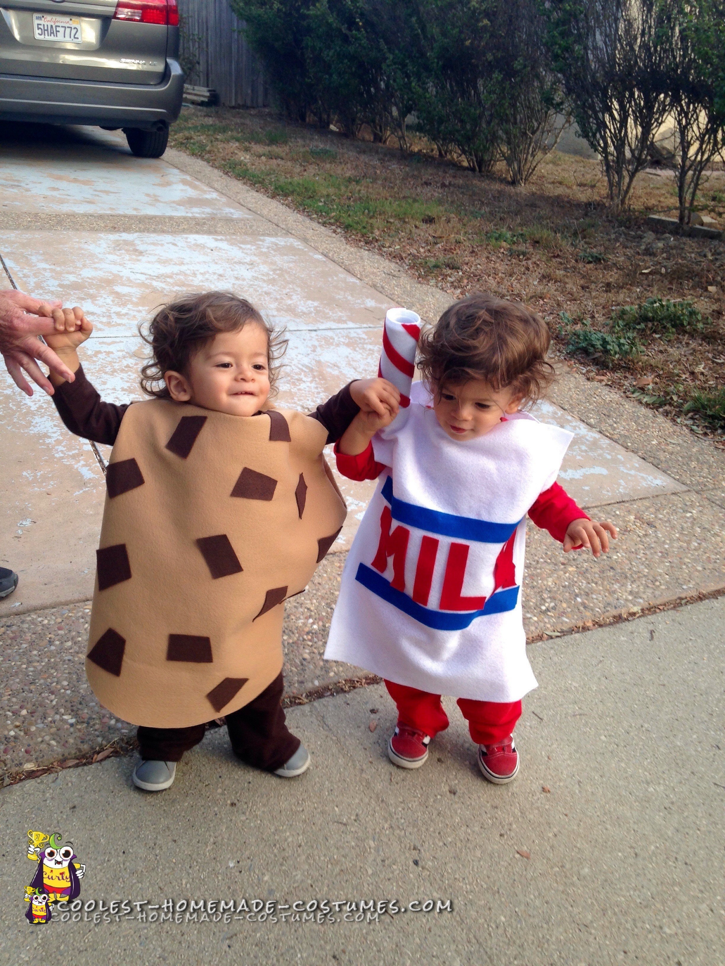 Cutest Cookies and Milk Costumes for Twins