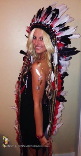 Awesome DIY Indian Costume and War Bonnet
