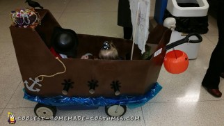 Ahoy! Pirate Ship Wagon with Two Pirates