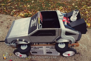 Awesome Homemade Back to the Future Doc Brown and Delorean Costume