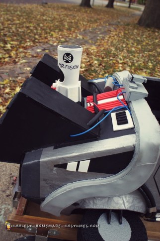 Awesome Homemade Back to the Future Doc Brown and Delorean Costume