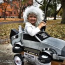 Awesome Homemade Back to the Future Doc Brown and Delorean Costume