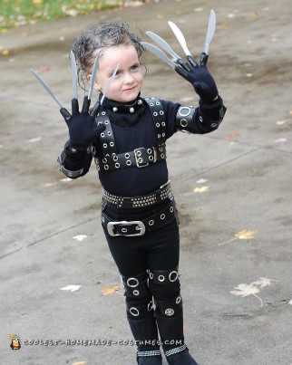 Awesome Edward Scissorhands Costume for a Girl