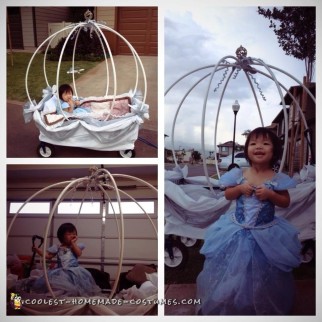 Cute Stroller Costume: Baby Cinderella in Carriage